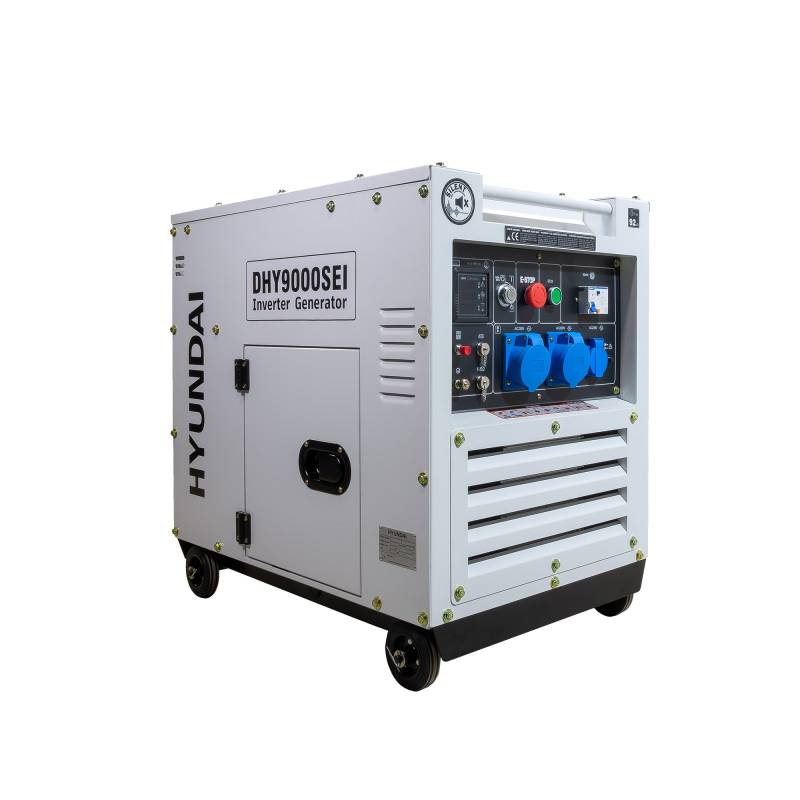 Generator de curent inverter monofazat cu motor diesel Hyundai DHY-9000SEi
