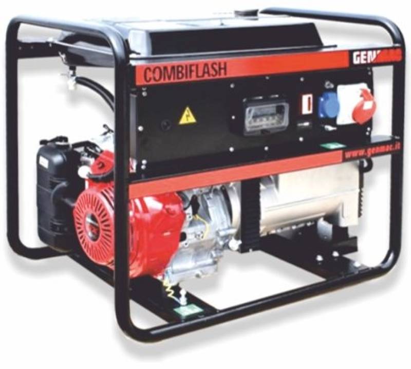 Generator de curent si sudura GENMAC CombiFlash G221HEO-M P max. 7,2 kVA 230/400V motor Honda GX390