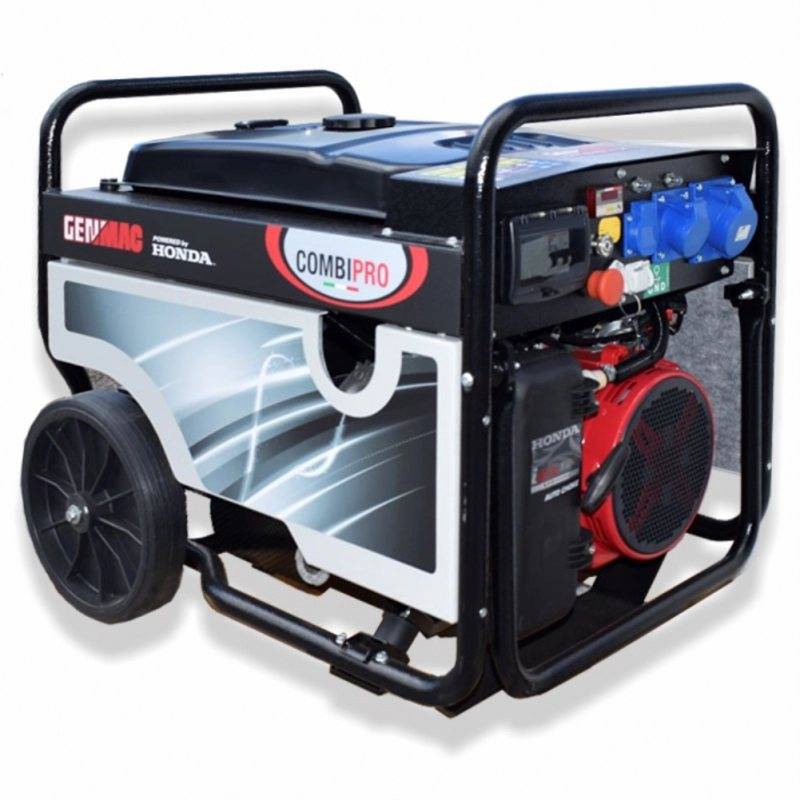 Generator de curent GENMAC CombiPro RG7300HC-M putere maxima6,4 kW 230V motor Honda GX390