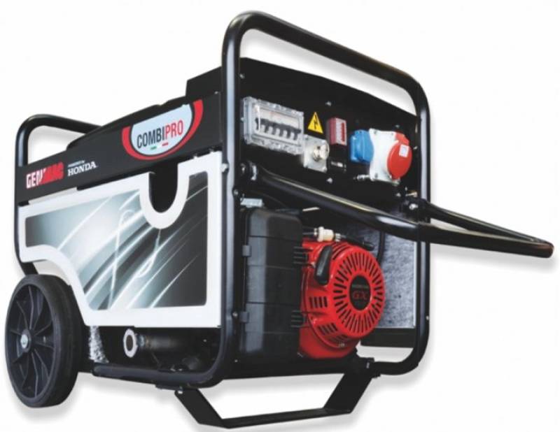 Generator de curent GENMAC CombiPro G7900HEC-M P maxim 6,4 KW/400V 2,2 KW/230 motor Honda GX390 DE