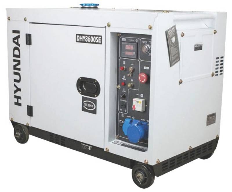 Generator de curent monofazat cu motor diesel Hyundai DHY-8600SE