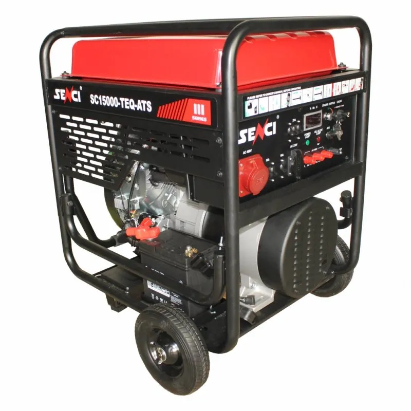 Generator de curent SENCI SC15000TE EVO putere maxima 13 kW/400V 4 kW/230 V pornire electrica
