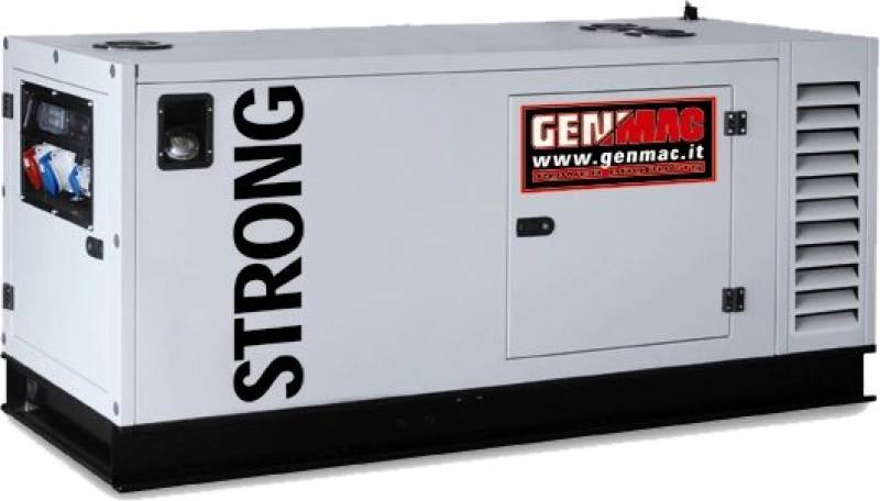 Generator insonorizat Genmac Strong G30IS putere maxima 33 kVA 400V motor Iveco