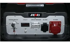 Generator de curent SENCI SC8000TE TOP putere maxima 7 kW/400V 4 kW/230V pornire electrica si roti